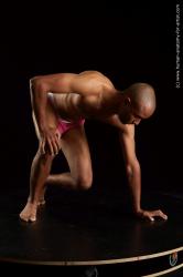 Kneeling reference poses of Aaron